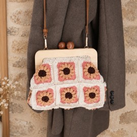 Kit Crochet Sac Clutch Suzanne Granny Automne
